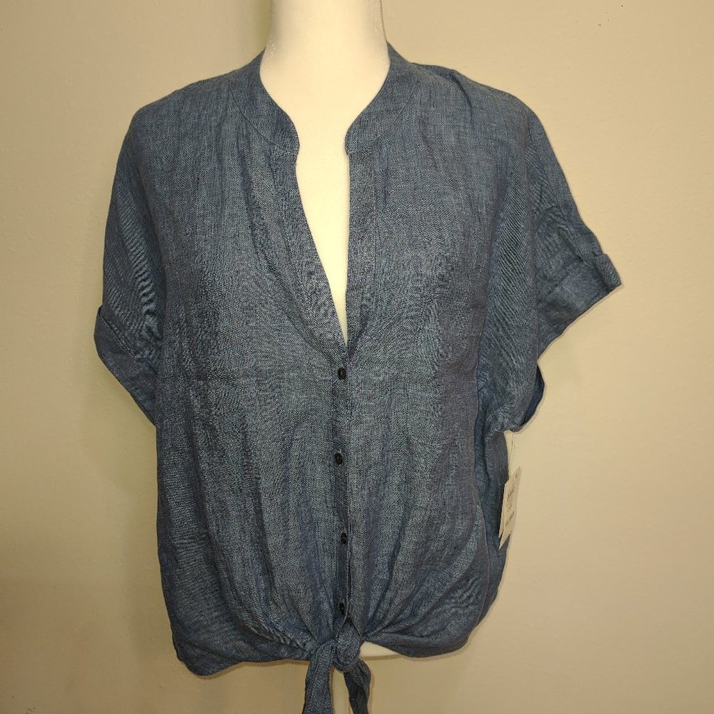 Charter Club Luxury 100% Linen Shirt - L